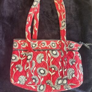 Vera Bradley Red Floral Shoulder Bag
